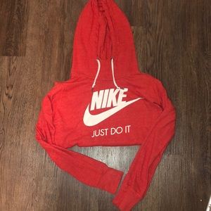 Orange Nike hoodie